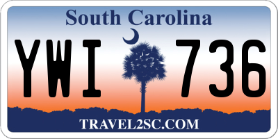 SC license plate YWI736
