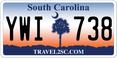 SC license plate YWI738
