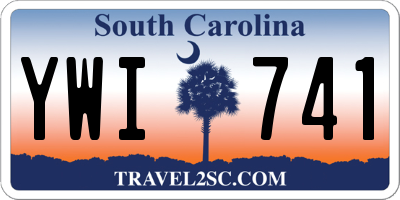 SC license plate YWI741
