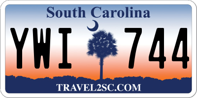 SC license plate YWI744