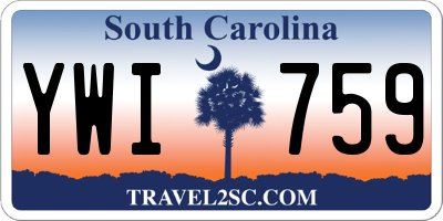 SC license plate YWI759