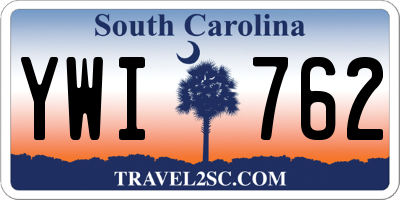 SC license plate YWI762