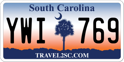 SC license plate YWI769