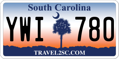 SC license plate YWI780