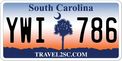 SC license plate YWI786