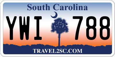 SC license plate YWI788