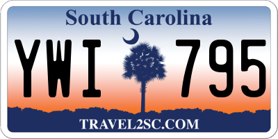 SC license plate YWI795