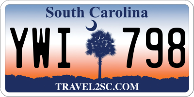 SC license plate YWI798