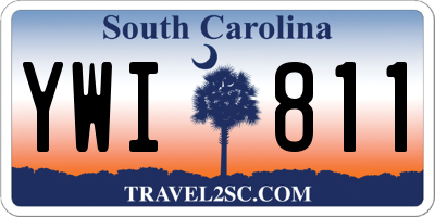 SC license plate YWI811