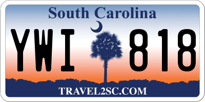 SC license plate YWI818