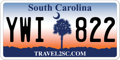 SC license plate YWI822