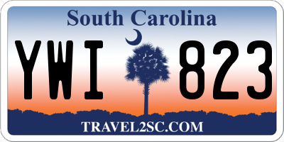 SC license plate YWI823