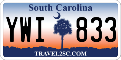 SC license plate YWI833