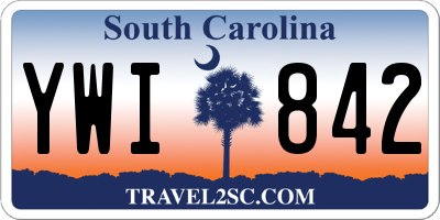 SC license plate YWI842