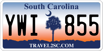 SC license plate YWI855