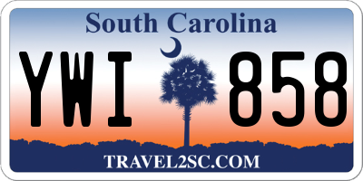 SC license plate YWI858