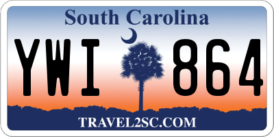 SC license plate YWI864