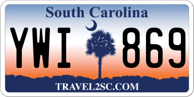 SC license plate YWI869