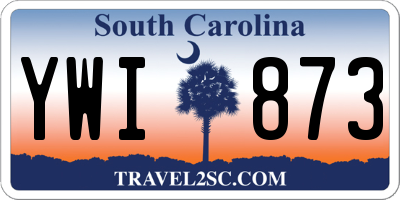 SC license plate YWI873