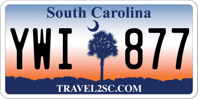 SC license plate YWI877