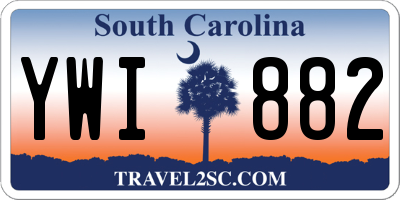 SC license plate YWI882