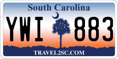 SC license plate YWI883