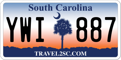 SC license plate YWI887