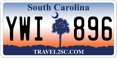 SC license plate YWI896
