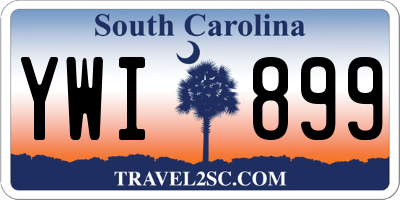SC license plate YWI899