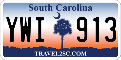 SC license plate YWI913