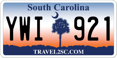 SC license plate YWI921