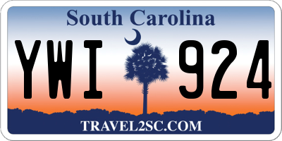 SC license plate YWI924