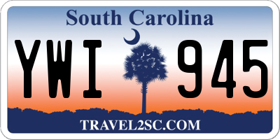 SC license plate YWI945
