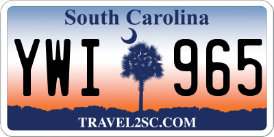 SC license plate YWI965