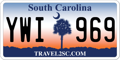 SC license plate YWI969