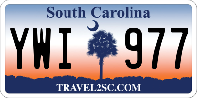 SC license plate YWI977