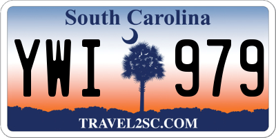 SC license plate YWI979