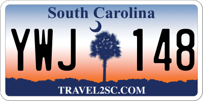 SC license plate YWJ148