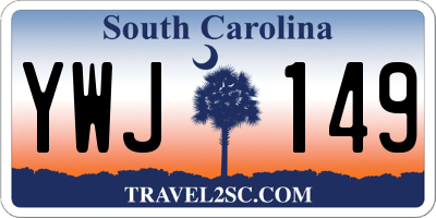 SC license plate YWJ149