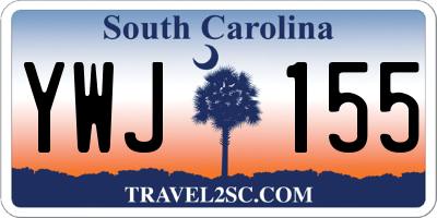 SC license plate YWJ155