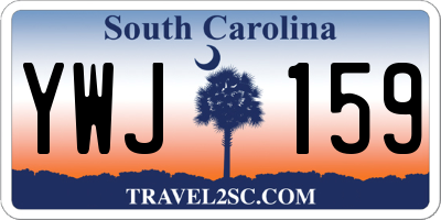 SC license plate YWJ159