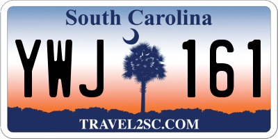 SC license plate YWJ161