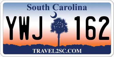 SC license plate YWJ162