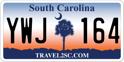 SC license plate YWJ164