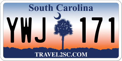 SC license plate YWJ171