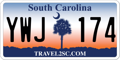 SC license plate YWJ174