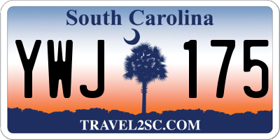 SC license plate YWJ175