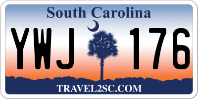 SC license plate YWJ176