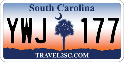 SC license plate YWJ177