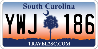 SC license plate YWJ186